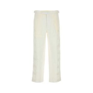 Bode Men White Linen Salt Pant